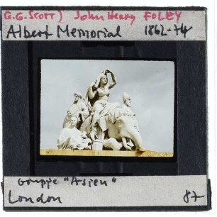 London, Kensington Gardens, Albert Memorial,London, Foley, Asiatische Gruppe am Albert Memorial