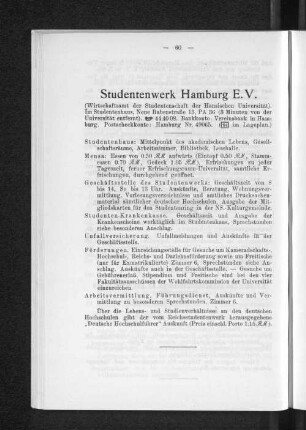 Studentenwerk Hamburg E.V.