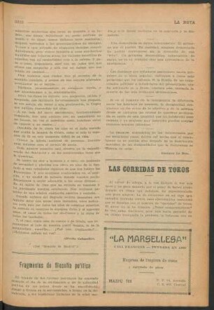 Las corridas de toros