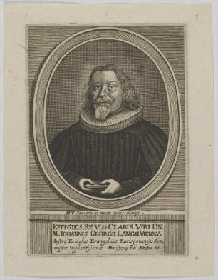 Bildnis des Iohannis Georgius Langius