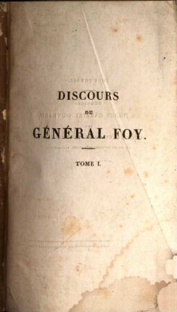 Discours du Général Foy. 1