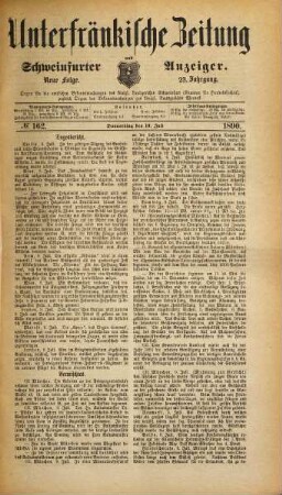 Unterfränkische Zeitung und Schweinfurter Anzeiger. 1890 = Jg. 23, [2]