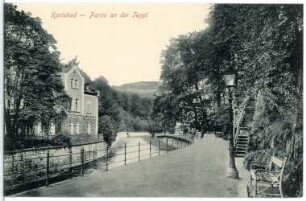 Karlsbad. Partie an der Tepl