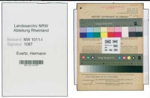 Entnazifizierung Hermann Evertz , geb. 01.05.1901 (Kaufmann)