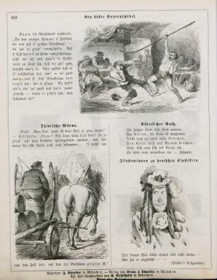 "Ein dicker Bauernschädel" "Thierische Wärme" "Illustrationen zu deutschen Klassikern"
