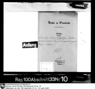 Forderung des Hofglasers Dübber nach Befreiung von bürgerlichen Lasten