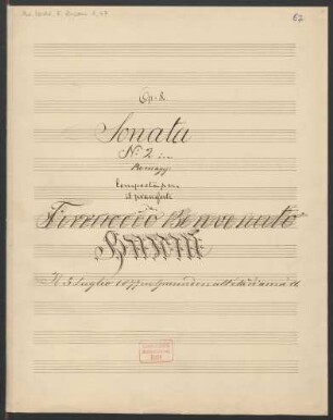 Sonata; pf; D-Dur; KinBu 61; 8