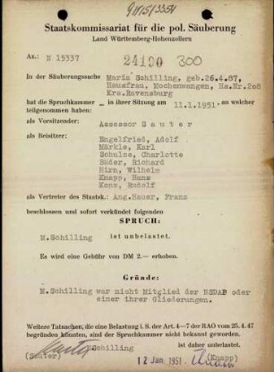 Schilling, Maria