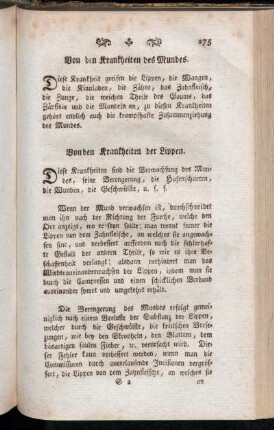 Von den Krankheiten des Mundes.