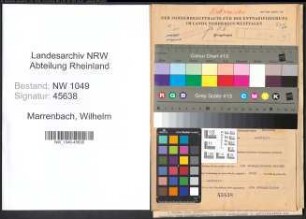 Entnazifizierung Wilhelm Marrenbach , geb. 01.12.1896 (Landwirt)