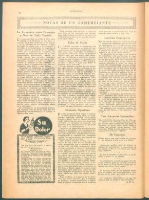 Notas de un comerciante