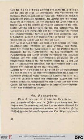 St. Katharinen. Pfarrkirche der reformierten Gemeinde
