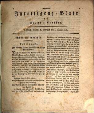 Intelligenzblatt des Rezat-Kreises. 1816