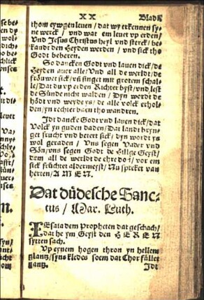 Dat düdesche Sanctus / Mar. Luth.