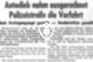 Autodieb nahm ausgerechnet Polizeistreife die Vorfahrt