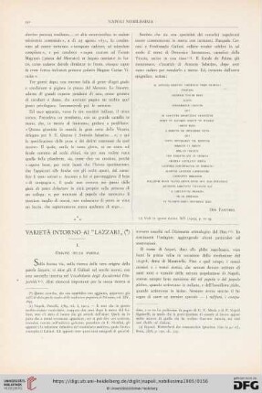 15: Varietà intorno al "Lazzari"[1]