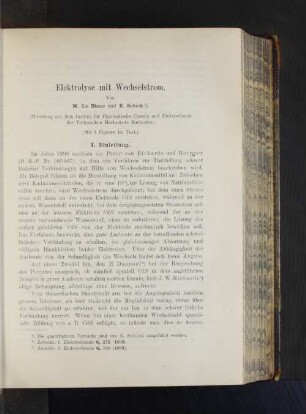 Elektrolyse mit Wechselstrom
