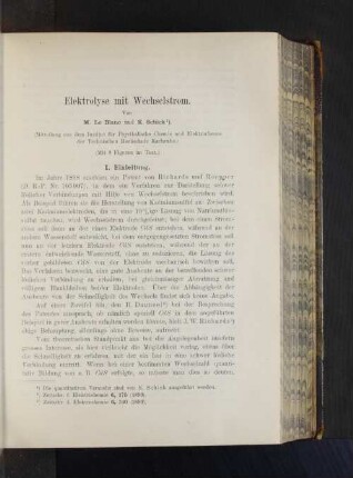 Elektrolyse mit Wechselstrom