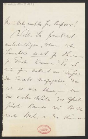 Brief an Karl Klindworth : 09.03.1893