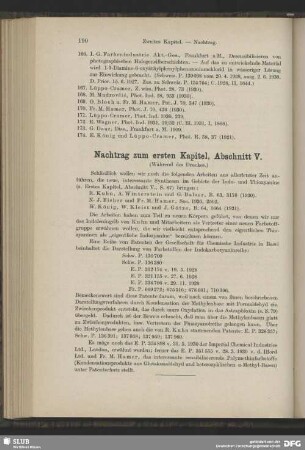 Nachtrag zum ersten Kapitel, Abschnitt V.