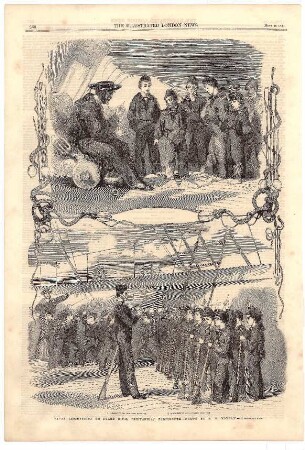 Naval Instruction on Board of H.M.S. "Britannia" Portsmouth, Drawn by M.S. Morgan