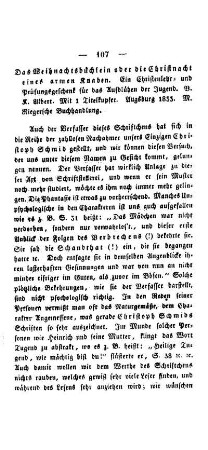Das Weihnachtsbüchlein oder die Christnacht eines armen Knaben