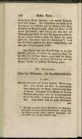 XII. Abschnitt. Von den Würmern, als Krankheitsursachen