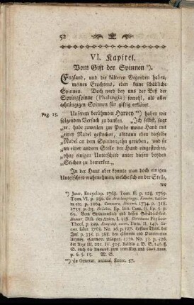 VI. Kapitel. Vom Gift der Spinnen.
