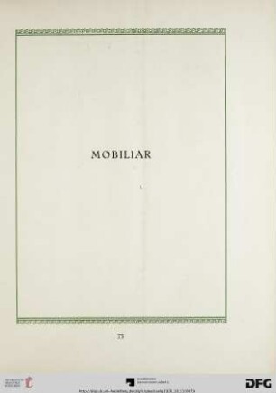 Mobiliar (Nr. 266-322)