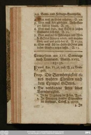 Evangelium am XXII. Sonntage nach Trinitatis. Matth. XVIII, 23 - 35.