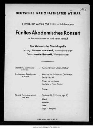 Fünftes Akademisches Konzert