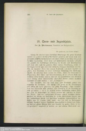 21. Turn- und Jugendspiele