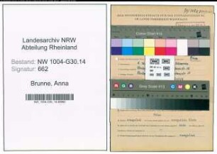 Entnazifizierung Anna Brunne , geb. 05.12.1883 ()
