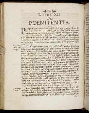 Locus XII. De Poenitentia