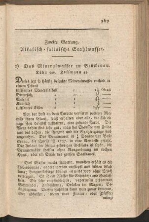 Zweite Gattung. Alkalisch-salinische Stahlwasser