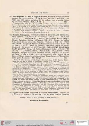 Kostüme und Fest (Nr. 651-657)