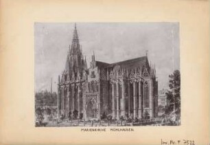 Marienkirche, Mühlhausen: Perspektivische Ansicht