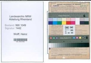 Entnazifizierung Heinz Wolff , geb. 04.11.1894 (Kaufmann)