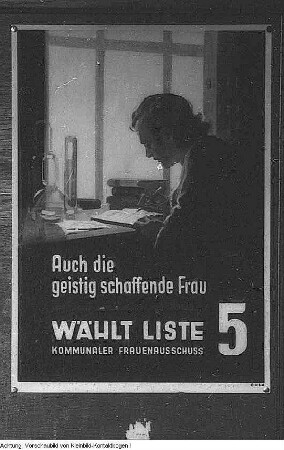 Landtagswahlen 1946 (1. (und letzte) freien Wahlen in der sowjetischen Besatzungszone), Wahlwerbung, gerichtet an Frauen, Sommer 1946