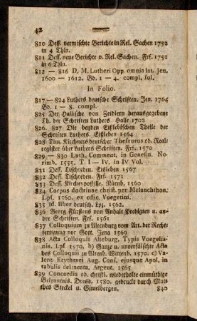 42-58, In Folio. - In Octavo.