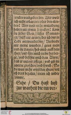 Sihe Du hast lust zur warheit die im verborgen ligt Du lessest mich wissen die heimliche weisheit (Ps 51,8)