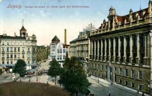 Leipzig: Grassi-Museum m. Blick nach der Brüderstrasse