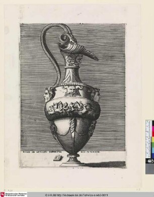 [Aiguière, dont le milieu du corps est orné d'un bas-relief; Ewer with a Bas-Relief; Vase mit einem Flachrelief]