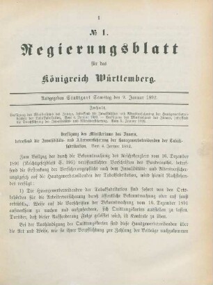 9. Januar-30. Dezember = No. 1-29