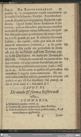 Caput VI. De modo & forma Referendi acta