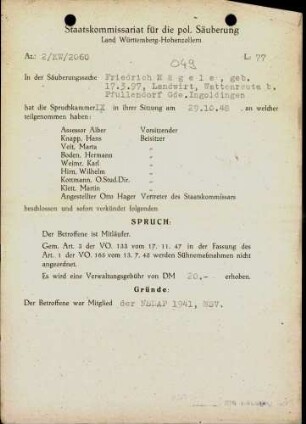 Nägele, Friedrich