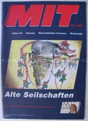 Monatszeitschrift "MIT" mit Beiträgen über die Vergangenheitsbewältigung in der ehemaligen DDR und den "Aufbau Ost"