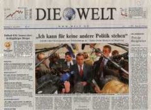 Tageszeitung "Die Welt" zu den Ergebnissen der Europa-Wahl und der Landtagswahl in Thüringen