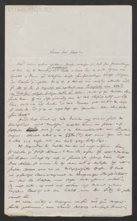 Brief an Franz Schott und B. Schott's Söhne : 17.11.1856