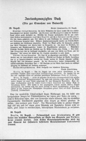Zweiundzwanzigstes Buch